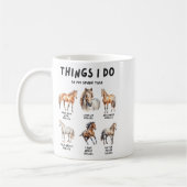 Mug Horse Things I Do In My Leisure Time  (Gauche)