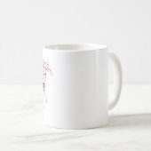 Mug Horse Word Cloud Design unique en Maroon (Devant droit)