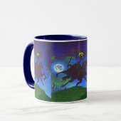 Mug Horseman sans tête dans le feu bleu (Devant gauche)