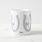 Mug /Horseshoe avec chevaux (Devant)