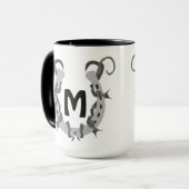 Mug Horseshoe enveloppé dans un monogramme à fil Barbé (Devant gauche)