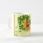 Mug Horseshoe et trèfle à quatre feuilles (Devant gauche)