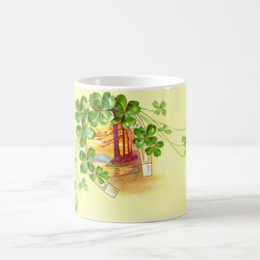 Mug Horseshoe et trèfle à quatre feuilles (Centre)