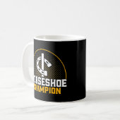 Mug Horseshoe Pitching Horseshoe Champion Pitcher Prem (Devant gauche)