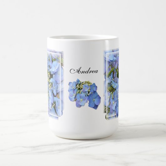 Mug Hortensias bleus de Lacecap (Centre)