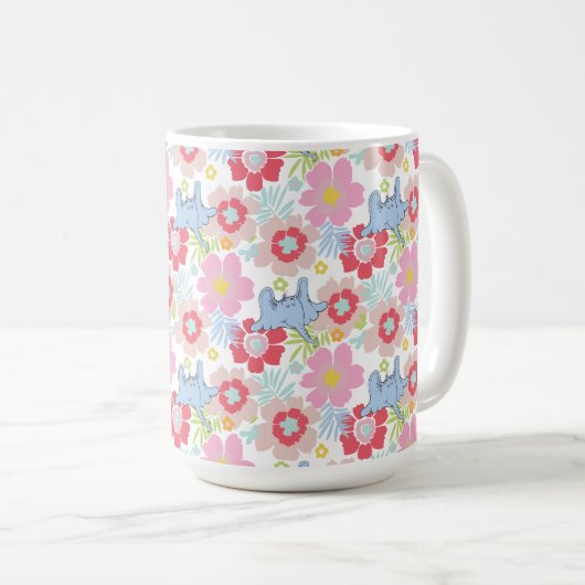 Mug Horton Entend Un Qui | Motif à fleurs Pastel (Devant droit)