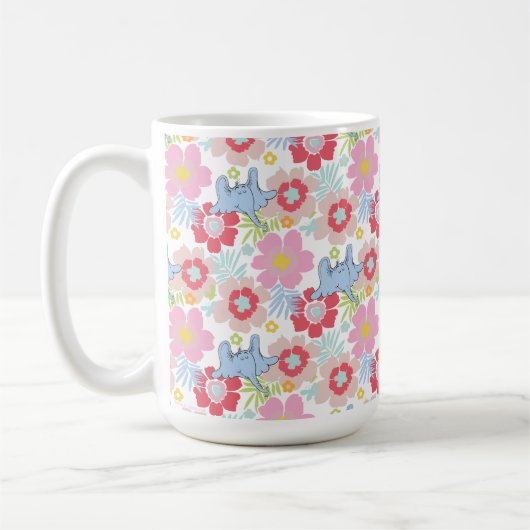 Mug Horton Entend Un Qui | Motif à fleurs Pastel (Gauche)