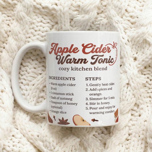 Mug Hot Apple Cider Recipe Fall Kitchen