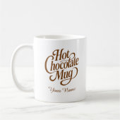 Mug Hot Chocolate Custom Name  (Gauche)