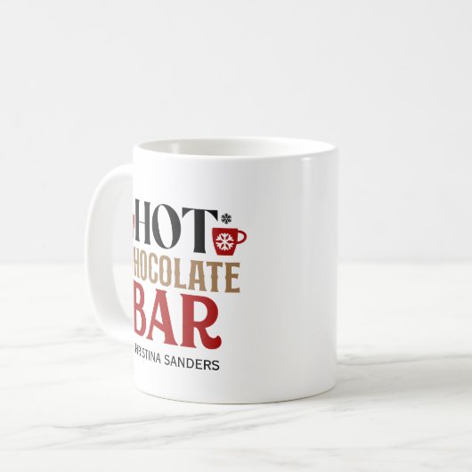 Mug Hot Cocoa Bar Funny Christmas (Devant gauche)