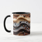 Mug Hot Cocoa Chocoholic Funny Humor Modern Brown (Gauche)