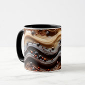 Mug Hot Cocoa Chocoholic Funny Humor Modern Brown (Devant gauche)