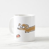 Mug Hot-dog avec le hot-dog (Devant gauche)
