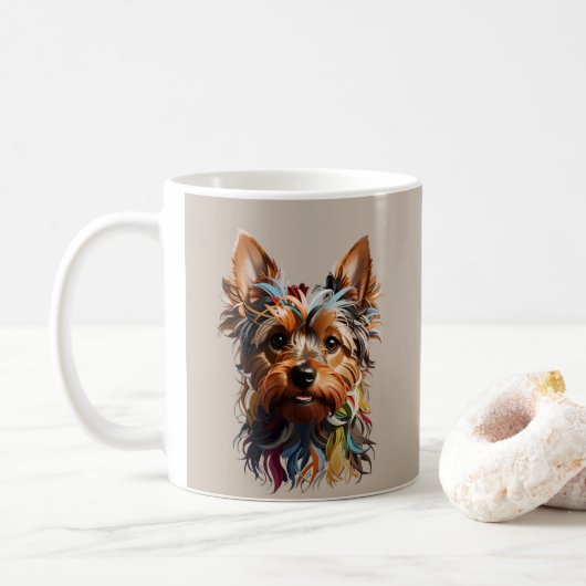 Mug Hot Dog Coffee Combo Design amusant pour chien Cof (Avec donut)