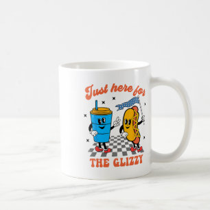 Mug Hot Dog Je suis juste ici pour le Glizzy Happy 4th