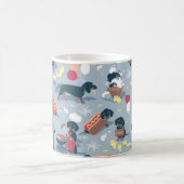 Mug Hot dogs et limonade chien de dachshund été (Centre)