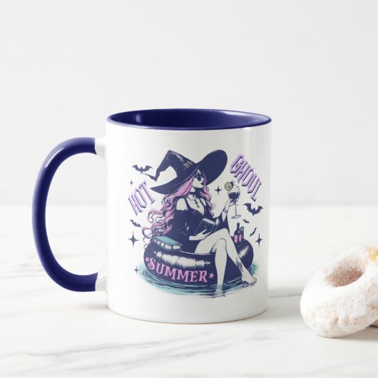 Mug Hot Ghoul Été sorcière Halloween (Avec donut)
