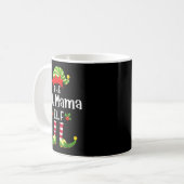 Mug Hot Mama Christmas Elf Matching Pajama X-mas Party (Devant gauche)