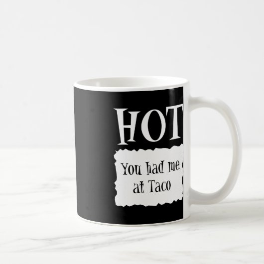 Mug HOT - Paquet chaud Halloween Costume Taco 1 (Droite)