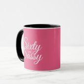 Mug Hot Pink 60 et Sassy 60e anniversaire (Devant gauche)