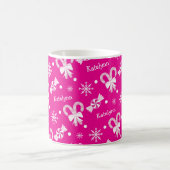 Mug Hot Pink Peppermenthe Sucre de canne Snowflakes Aj (Centre)