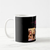 Mug Hot Pink Sisters 3 Photo Collage Keepsaké cadeau (Gauche)