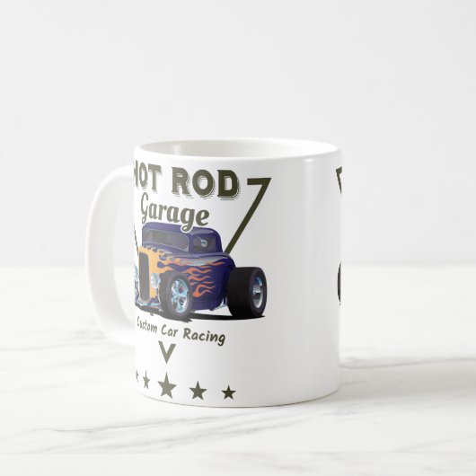 Mug Hot Rod Garage! (Devant gauche)