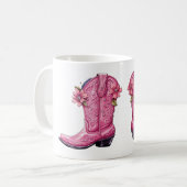 Mug Hot rose Cowgirl Boot Howdy (Devant gauche)