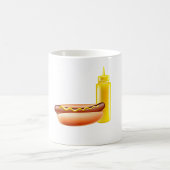 Mug Hotdog Avec Bouteille De Bouteille De moutarde