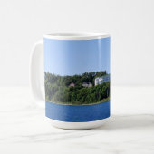 Mug Hôtel grand, île de Mackinac, Michigan, panorama (Devant gauche)