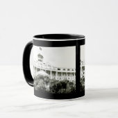Mug Hôtel grand, île de Mackinac, noire et blanche (Devant gauche)