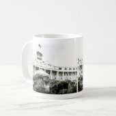 Mug Hôtel grand, île de Mackinac, noire et blanche (Devant gauche)