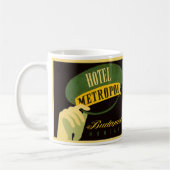 Mug Hotel Metropol Budapest Hongrie Bellhop Casquette (Gauche)