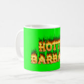 Mug Hottie Barbara incendie et flammes. (Devant gauche)