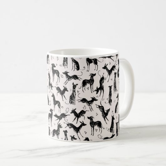 Mug Hounds noir (Devant droit)