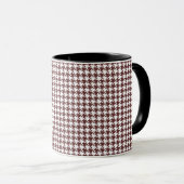 Mug Houndstooth Brown et blanc (Devant droit)