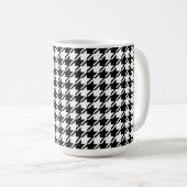 Mug Houndstooth BW Rpt Motif (Devant droit)
