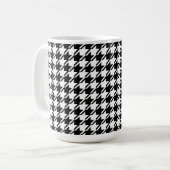 Mug Houndstooth BW Rpt Motif (Devant gauche)