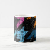 Mug Houndstooth : imitation de toile brute. (Centre)