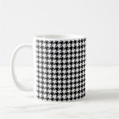 Mug Houndstooth noir et blanc par Shirley Taylor (Gauche)