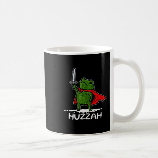 Mug Hourra Chevalier Grenouille Citation drôle d'épée (Droite)