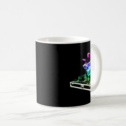 Mug House Cat Rainbow Dj Cat  (Devant droit)