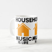 Mug House Music Is Life Edm Rave Dj House (Devant gauche)