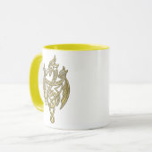Mug HOUSE of the Dragon | Golden Filigree Dragon Crest (Devant gauche)
