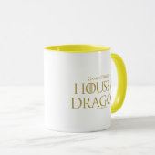 Mug HOUSE of the Dragon | Golden Filigree Dragon Crest (Devant droit)