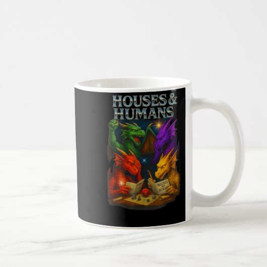 Mug Houses And Humans Funny Novelty Rpg Gamers Men Wom (Droite)