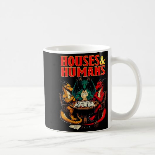 Mug Houses And Humans Funny Tabletop Rpg Dice Game Par (Droite)