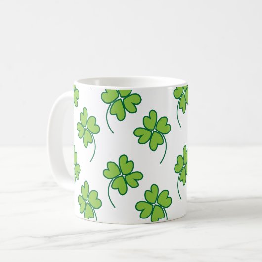 Mug Housse à quatre feuilles (Devant gauche)