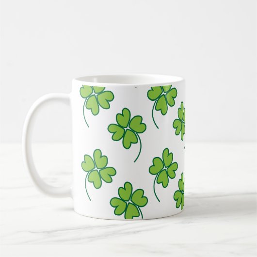 Mug Housse à quatre feuilles (Gauche)