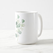 Mug Housse de couette Feuilles de Eucalyptus Vert Past (Devant droit)